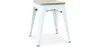 Tabouret de bar design industriel - Bois et acier - 45cm - Nouvelle édition - Stylix image 9