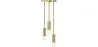 Lampe de plafond dorée - lampe suspendue à 3 bras - Troy image 9