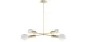 Lustre de plafond doré - Suspension design - 4 bras - Retan image 9