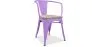 Chaise de salle à manger avec accoudoirs - Bois et acier - Stylix image 9