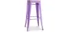 Tabouret de Bar - Design Industriel - Acier & Bois - 76cm - Stylix image 9
