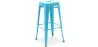Tabouret de bar – Style industriel – Acier – 76 cm – Stylix image 9