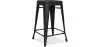 Tabouret de bar - Design industriel - Acier mat - 60cm - Nouvelle édition - Stylix image 9