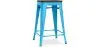 Tabouret de Bar - Design Industriel - Bois et Acier - 60cm -Stylix image 9