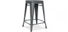 Tabouret de bar - Design industriel - Acier mat - 60cm - Nouvelle édition - Stylix image 9