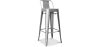 Tabouret de bar avec dossier - Design industriel - 76cm - Nouvelle édition - Stylix image 9