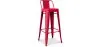 Tabouret de bar avec dossier - Design industriel - 76cm - Nouvelle édition - Stylix image 9
