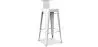 Tabouret de bar avec dossier - Design industriel - 76cm - Nouvelle édition - Stylix image 9