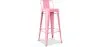 Tabouret de bar avec dossier - Design industriel - 76cm - Nouvelle édition - Stylix image 9