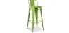 Tabouret de bar avec dossier - Design industriel - 76cm - Nouvelle édition - Stylix image 9