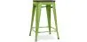 Tabouret de Bar - Design Industriel - Bois et Acier - 60cm -Stylix image 9