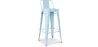 Tabouret de bar avec dossier - Design industriel - 76cm - Nouvelle édition - Stylix image 9