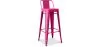 Tabouret de bar avec dossier - Design industriel - 76cm - Nouvelle édition - Stylix image 9