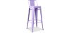 Tabouret de bar avec dossier - Design industriel - 76cm - Nouvelle édition - Stylix image 9
