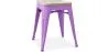 Tabouret Design Industriel - Bois & Métal - 45cm - Stylix image 9