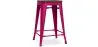 Tabouret de Bar - Design Industriel - Bois et Acier - 60cm -Stylix image 9