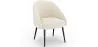 Fauteuil Design - En Bouclette Fausse Fourrure Tapissée - Boucles Blanches - Wasda image 9