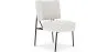 Fauteuil En Bouclette Fausse Fourrure Tapissée - Boucles Blanches - Jerna image 9