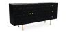 Buffet noir vintage en bois massif et métal - Huisu image 9