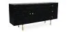 Buffet noir vintage en bois massif et métal - Huisu image 9