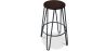Tabouret Rond - Design Industriel - Bois et Métal - 74cm - Épingle à cheveux image 9