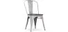 Chaise de salle à manger - Design industriel - Acier et bois - Nouvelle édition - Stylix image 9