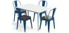 Pack Table à manger et 4 chaises à manger Design industriel - Nouvelle édition- Bistrot Stylix image 9