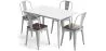 Pack Table à manger et 4 chaises à manger Design industriel - Nouvelle édition- Bistrot Stylix image 9