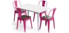 Pack Table à manger et 4 chaises à manger Design industriel - Nouvelle édition- Bistrot Stylix image 9