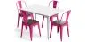 Pack Table à manger et 4 chaises à manger Design industriel - Nouvelle édition- Bistrot Stylix image 9