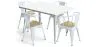 Pack Table de salle à manger et 4 chaises de salle à manger avec accoudoirs Design industriel - Nouvelle édition - Bistrot Stylix image 9