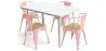Pack Table de salle à manger et 4 chaises de salle à manger avec accoudoirs Design industriel - Nouvelle édition - Bistrot Stylix image 9