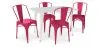 Pack Table à manger et 4 Chaises à manger Design industriel - Nouvelle édition- Bistrot Stylix image 9