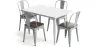 Pack Table à manger et 4 chaises à manger Design industriel - Nouvelle édition- Bistrot Stylix image 9