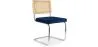 Chaise de salle à manger - tapissée de velours - Bois et rotin - Martha image 9