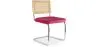 Chaise de salle à manger - tapissée de velours - Bois et rotin - Martha image 9