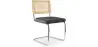 Chaise de salle à manger - tapissée de velours - Bois et rotin - Martha image 9