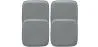 Pack de 4 coussins magnétiques pour chaise à siège carré – similicuir – Stylix image 9
