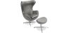 Fauteuil Design Oeuf avec Repose-Pieds - Revêtement en Similicuir - Brave image 9