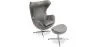 Fauteuil Design Oeuf avec Repose-Pieds - Revêtement en Similicuir - Brave image 9
