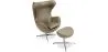 Fauteuil Design Oeuf avec Repose-Pieds - Revêtement en Similicuir - Brave image 9