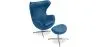 Fauteuil Design Oeuf avec Repose-Pieds - Revêtement en Similicuir - Brave image 9
