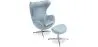 Fauteuil Design Oeuf avec Repose-Pieds - Revêtement en Similicuir - Brave image 9