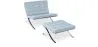Fauteuil Design avec Repose-Pieds - Revêtement en Similicuir - Town image 9
