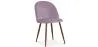Chaise de salle à manger - Tapissée de velours - Design scandinave - Evelyne image 9