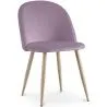 Chaise de salle à manger - Tapissée de velours - Style scandinave - Evelyne image 9