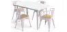 Pack Table de salle à manger et 4 chaises de salle à manger avec accoudoirs Design industriel - Nouvelle édition - Bistrot Stylix image 9