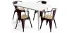 Pack Table de salle à manger et 4 chaises de salle à manger avec accoudoirs Design industriel - Nouvelle édition - Bistrot Stylix image 9