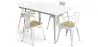 Pack Table de salle à manger et 4 chaises de salle à manger avec accoudoirs Design industriel - Nouvelle édition - Bistrot Stylix image 9