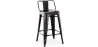 Tabouret de bar avec dossier - Design industriel - 60cm - Nouvelle édition - Stylix image 9